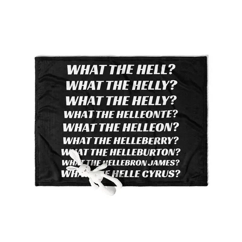 Фото Gaslight Gatekeep Girlboss What The Hell What The Helly Плед для женщин, мужчин, девочек, мальчиков, детей, домашних животных, собак, кошек, дивана, дивана №3