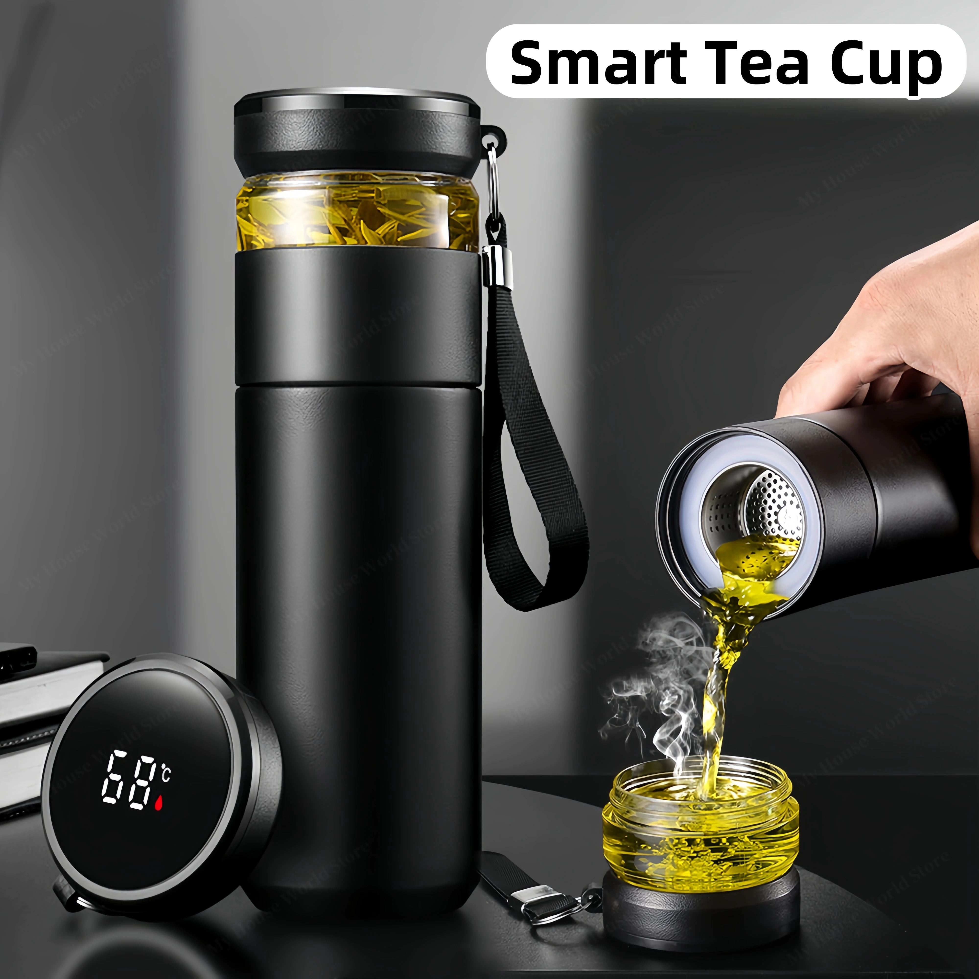 Умный Термос Из Нержавеющей Стали Бутылка Для Воды С Интеллектуальным Дисплеем