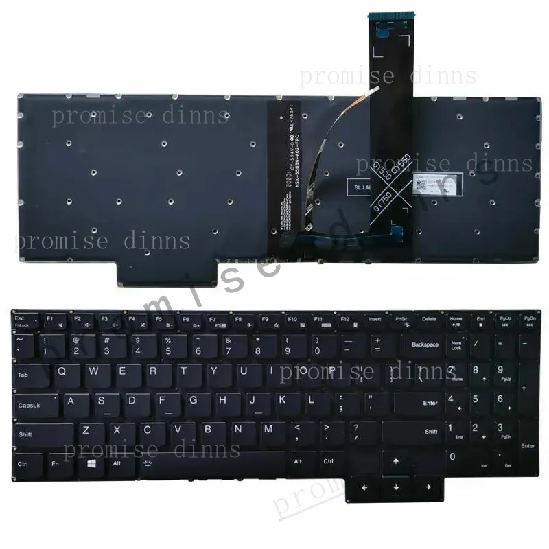 Новая клавиатура с подсветкой (US) для Lenovo Legion 5-17ACH6 5-17ACH6H 5-17ITH6 5-17ITH6H (art.: 3920dd06fb4ac) - 3920dd06fb4ac