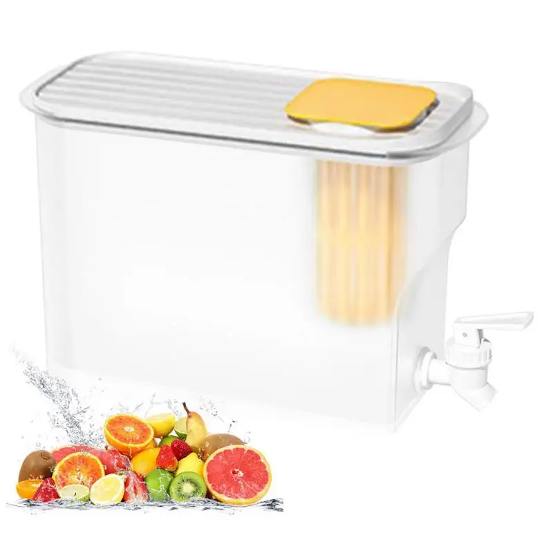 

Containers Drink Dispenser Water Fridge Dispenser For Cold Drinks 4000ml Portable Cold Kettle Making Tea Juice Dispenser For