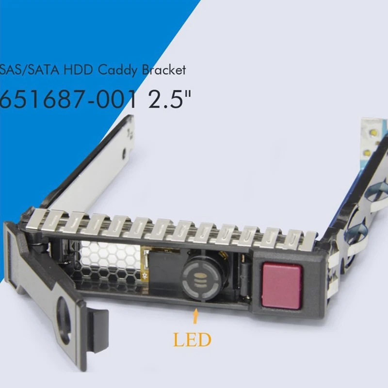 Кронштейн сервера 2 5-дюймовый лоток для жесткого диска SFF SAS SATA Caddy 651687 -001 Для HP G8