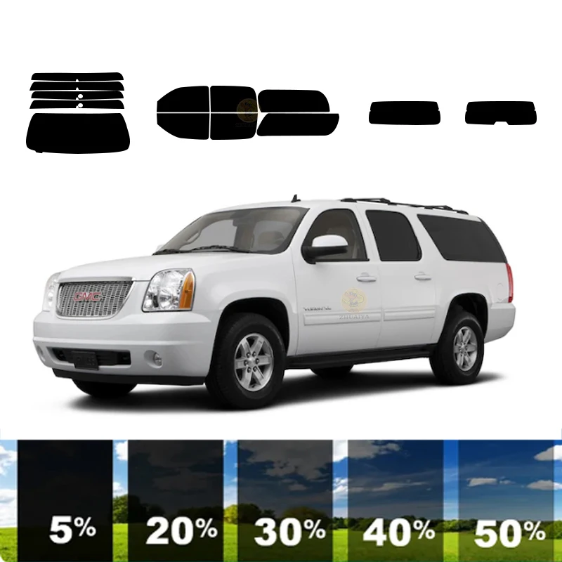 Предварительно вырезанная съемная тонировочная пленка для окон автомобиля 100%
