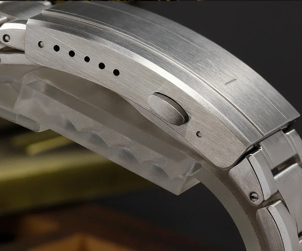 Cronos L6029M GS 39mm Desert Texture NH34 Movement Bubble Sapphire Glass Brushed Bracelet 10ATM GMT Automatic Mechanical Watches