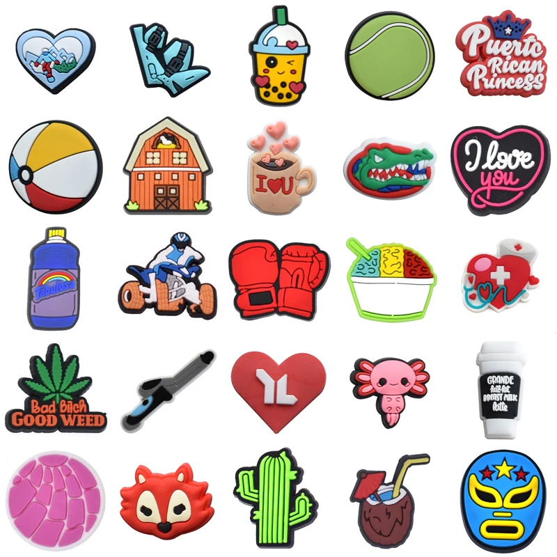 

Packs Set Jeans Decorations for Croc Shoes Accessories Women Charm Gifts Kids Para Pins Wholesale Bulk Shoe Charms Men Girl Boy
