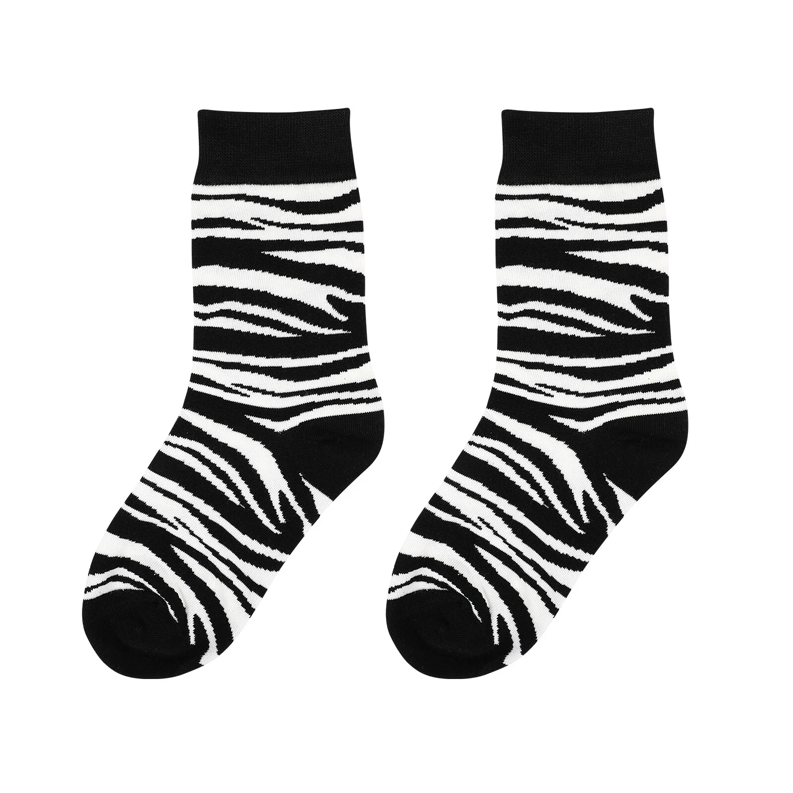 

Zebra Socks Ankle Crew Men Mens Breathable Striped Round Neck Fashion Women High