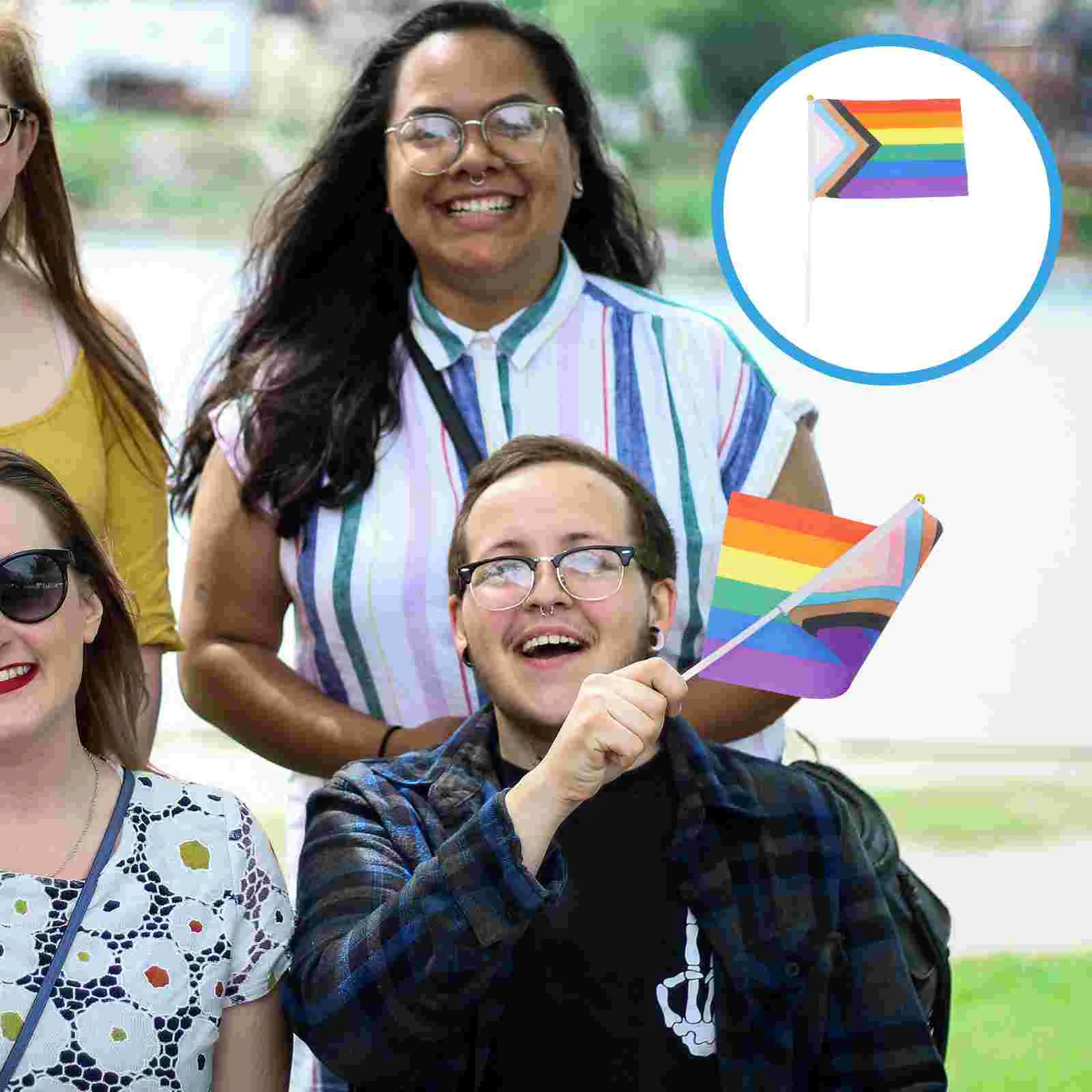 

Flag Flags Pride Gay Mini Stick Peace Rainbow Lesbian Hand Lgbt Held Bisexual Handheld Miniature Waving Transgender Lgbtq