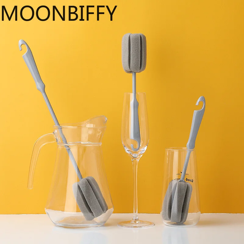 

Щетка с длинной ручкой для чашек, практичные кухонные чистящие инструменты, щетка для бокалов, инструменты для чистки бутылок, кофе, чая