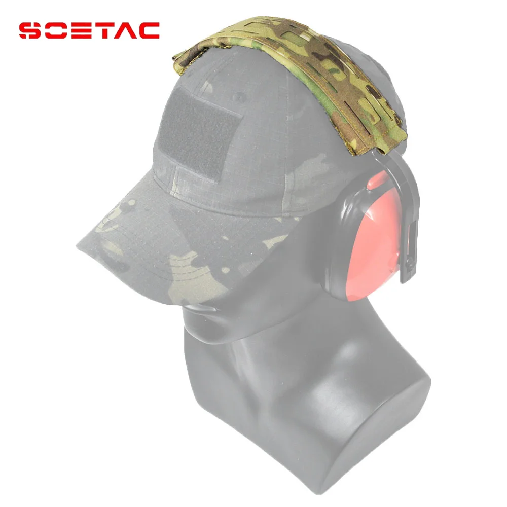 

SOETAC Tactical Headset Cover Noise Reduction Headphones Case MOLLE Universal Work Earmuff Cap Hearing Protection Accessories