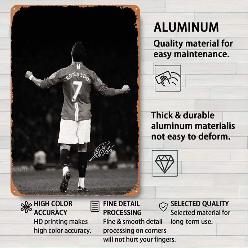 Металлический знак Роналду