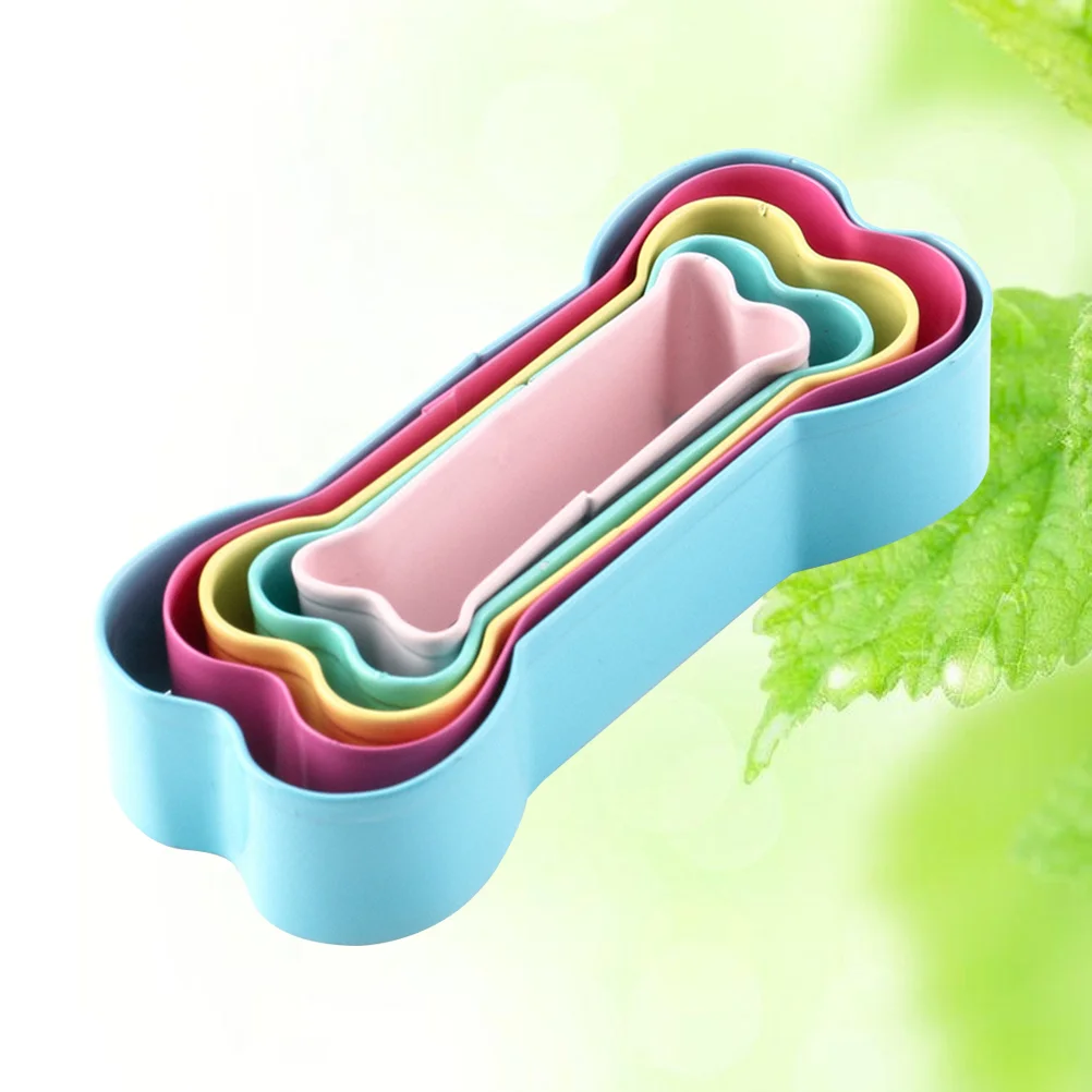 

5 PCS Cookie Sucker Molds Fudge Molds Dog Bone Decoratios Cake Chocolate Bar Molds Chocolate Dog Bone Ornaments