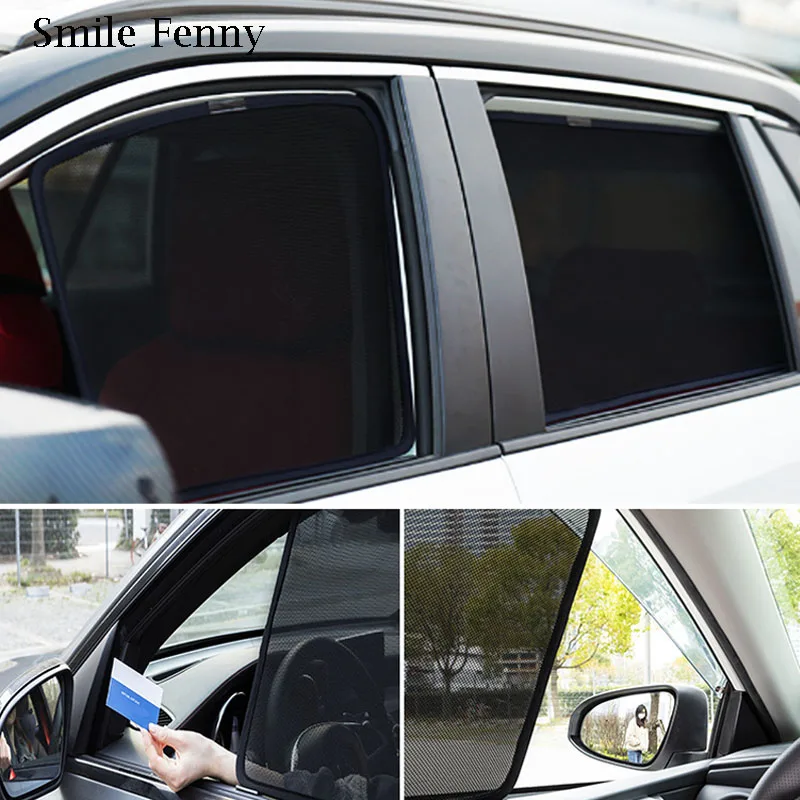 For Volkswagen Passat B6 B8 Accessories Car Sunshade Mesh Sunshield Side Window Sun Visor Sunscreen Heat Insulation Curtains