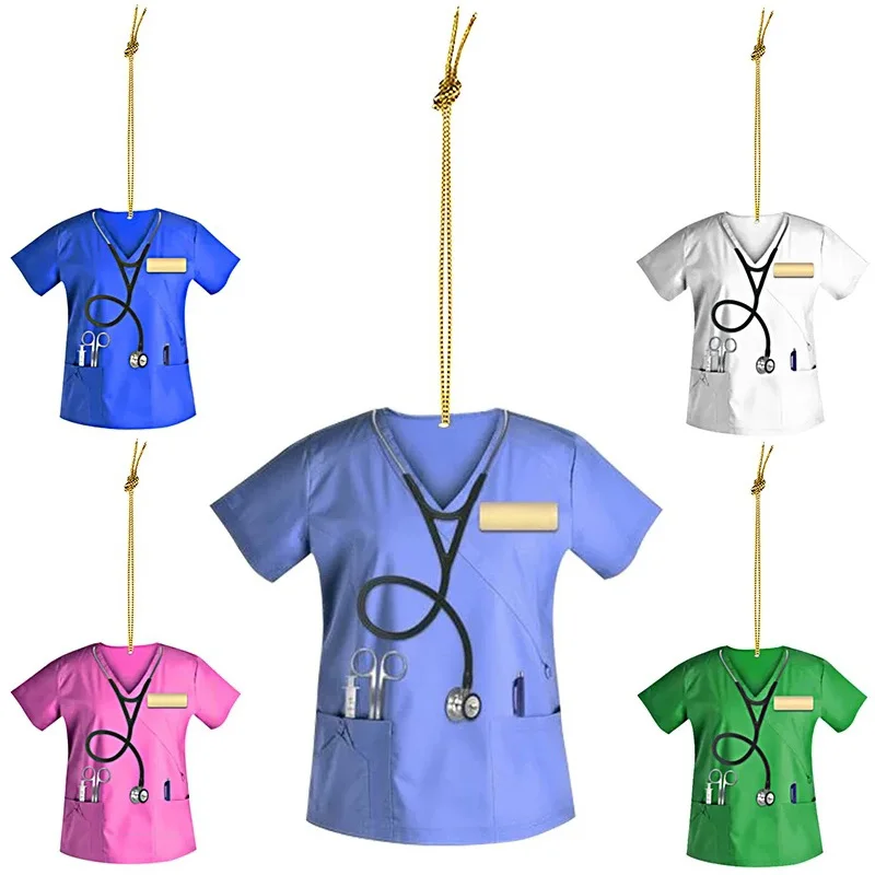 

Car Pendant Creative Nurse Uniform Design Keychain Charms Key Ring Home Decor Party Birthday Gift Gift Ornament Accessories