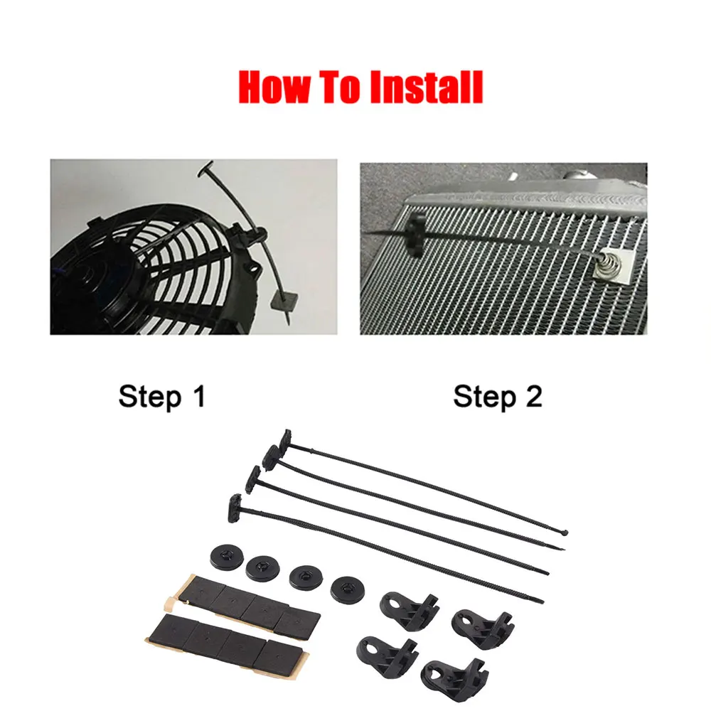 1 комплект Универсальный Автомобильный Электрический вентилятор радиатора для