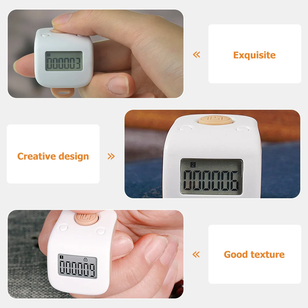 Цифровой тасбих Tally Clicker Chanting Counter Электронный перезаряжаемый с кольцевым пальцем