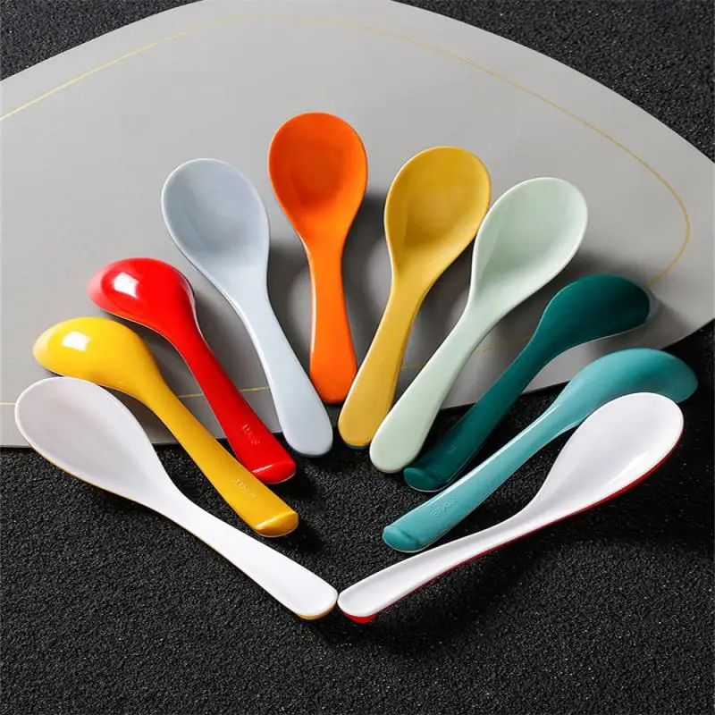 

Restaurant Creative Spoon Cartoon Tableware High Quality Ins Style Plastic Spoon Kitchen Accessories Mixing Spoon
