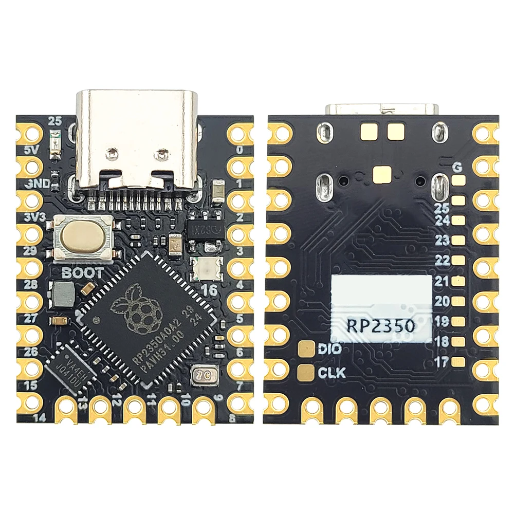 Фото Модуль макетной платы TYPE-C RP2350 для Raspberry Pi Zero MCU, двухъядерный, 150 МГц, 520 КБ SRAM, 2 МБ Flash UART I2C SPI PWM USB1.1 №3