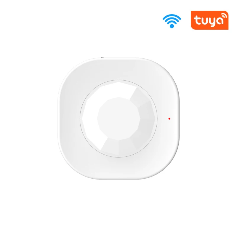 

White Tuya PIR Motion Sensor Smart Home Alarm System WiFi Smart Life Human Body Movement Infrared Detector Real-time Monitoring
