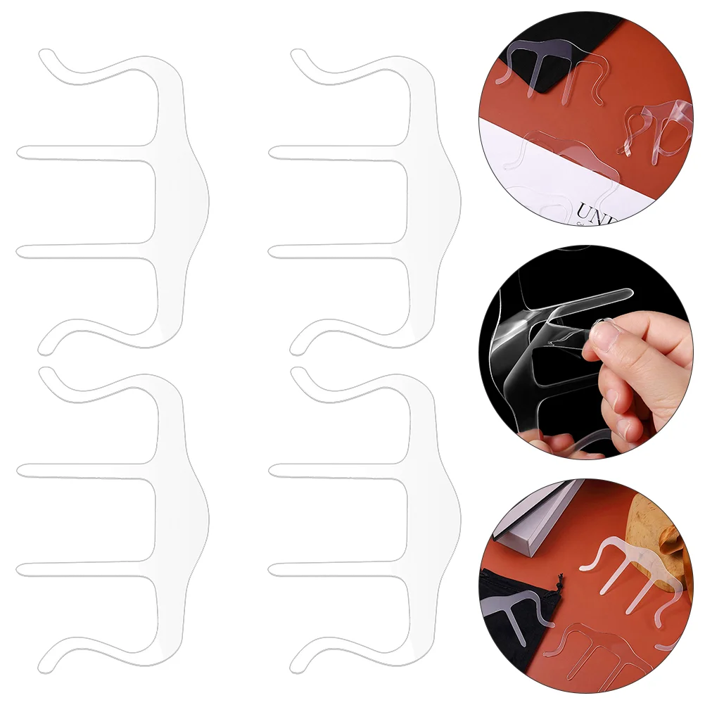 

4 шт., прозрачные зажимы для канцелярских книг