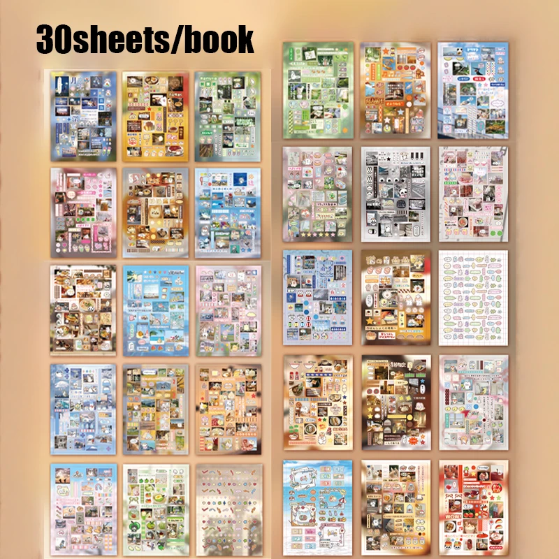 

Наклейки Mr. Paper Винтаж для скетчбука 30 шт.