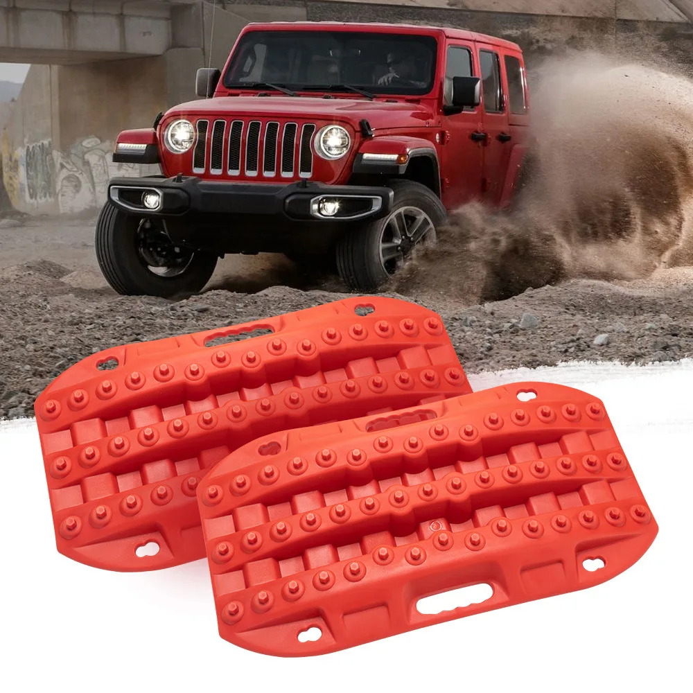 Super-tough Nylon 58cm Car Recovery Traction Boards Emergency Mini-size Tracks Traction Mat Off-Road Sand Mud Snow Rescue New