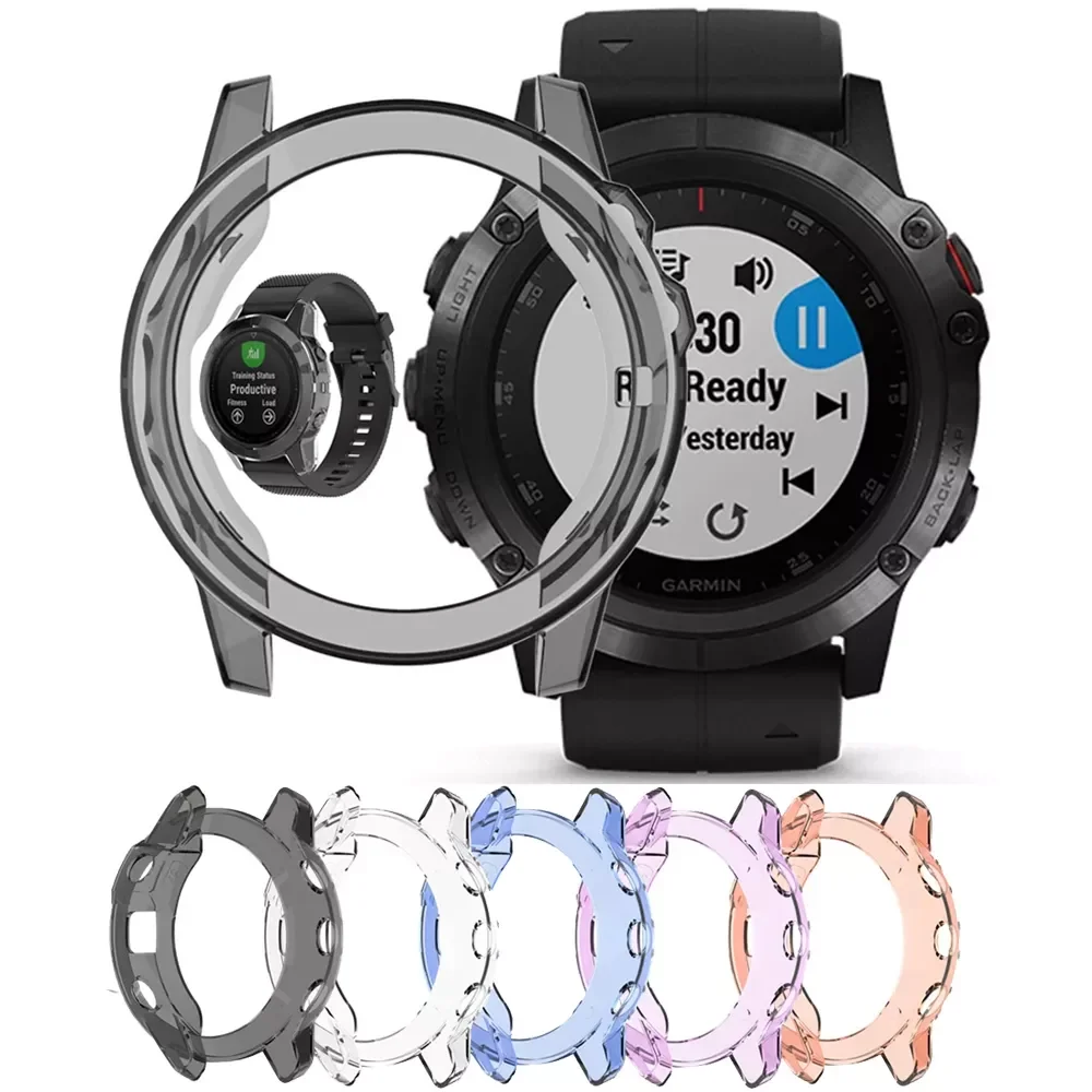 

Cases for Garmin Fenix 5X 5S 5 Plus Protector Soft TPU Protect Shell Slim Watch Protective Case Cover Watchband Accessories