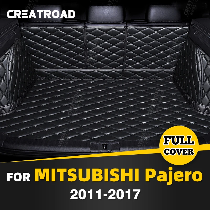 

Коврик для багажника с полным покрытием для Mitsubishi Pajero SUV 7-Seat 2011-2017 16 15 14 13 12, защитный коврик для автомобиля, аксессуары для защиты интерьера