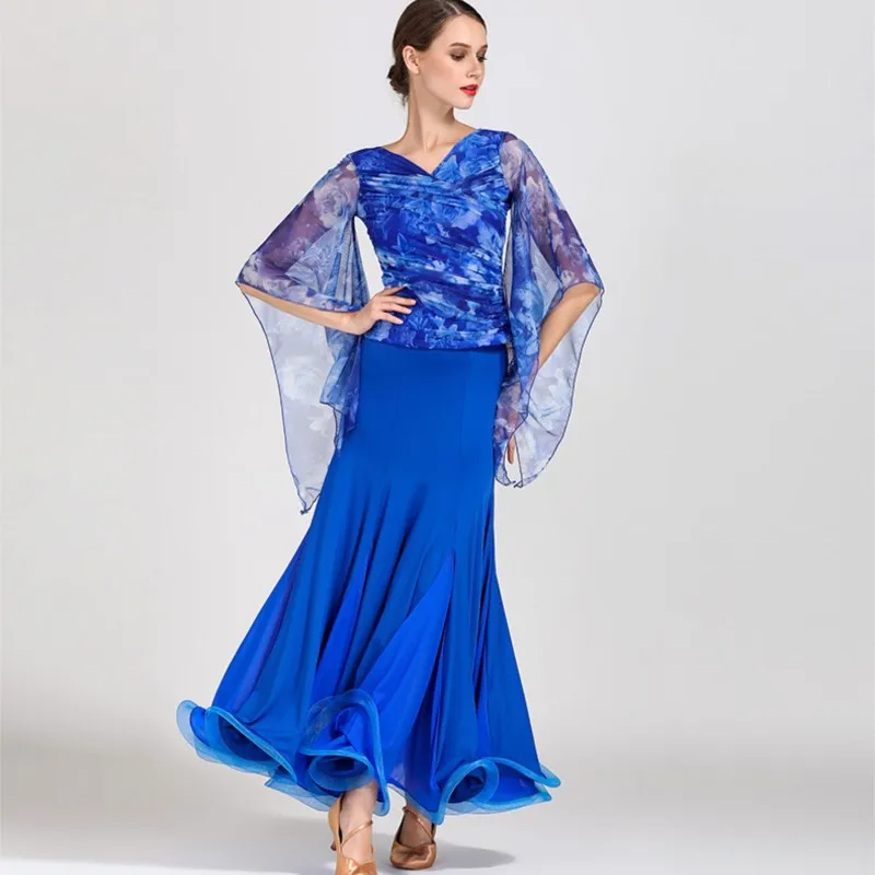 

Лидер продаж, высококачественные дешевые женские топы и юбки для бальных танцев