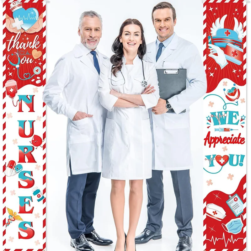 Дверной Баннер Занавеска Для Дня Медсестер Вечерние Подвесные Флаги Дверные