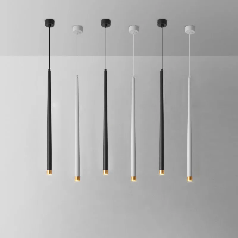 Светодиодные подвесные светильники конусная длинная трубчатая Подвесная лампа