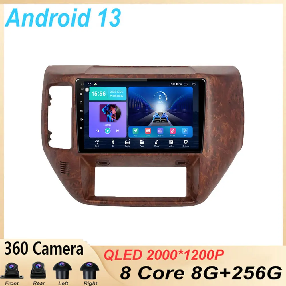 

Автомобильный радиоприемник, мультимедийный видеоплеер, беспроводная Автомагнитола на android 13 для Nissan патруль V 5 Y61 LHD RHD 2004 - 2021