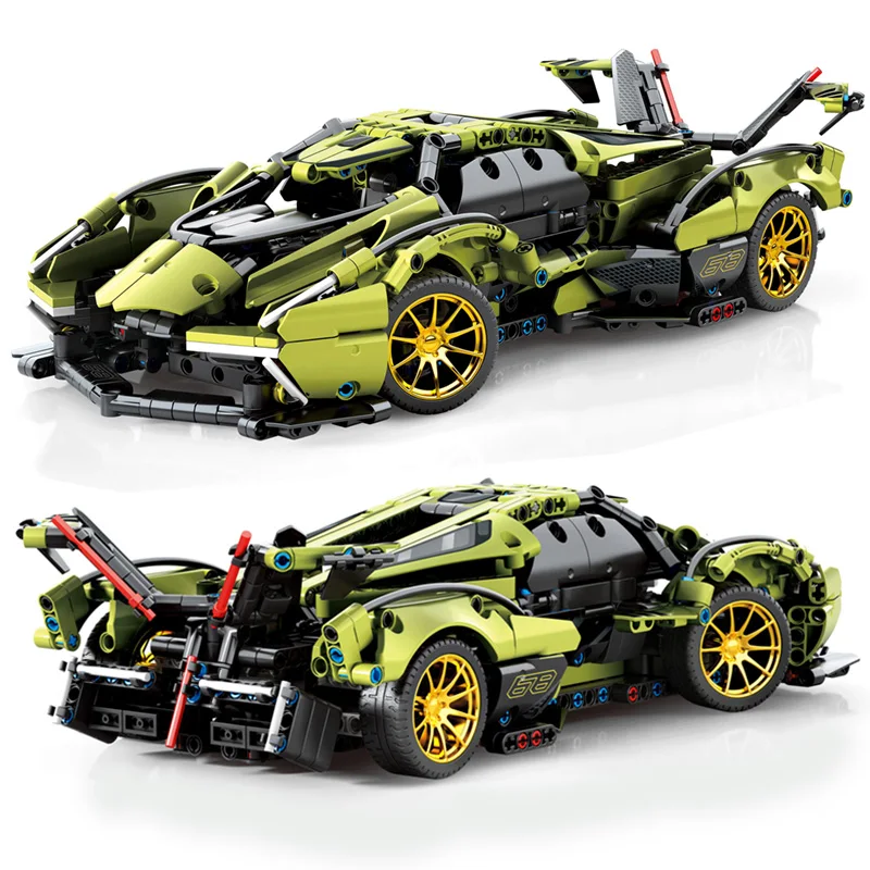 

1039Pcs Technical Series Mechanical Lamborghinied V12 Racing Sport Car Model Building Blocks City Speed Vehicle Bricks Toys Gift