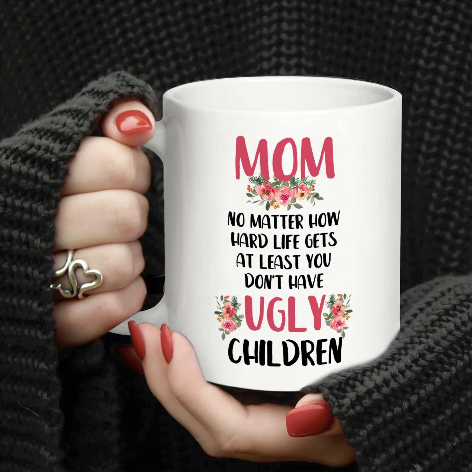 Керамическая Кофейная Кружка Best Mom Ever 11 Унций Ручная Универсальная Посуда Для