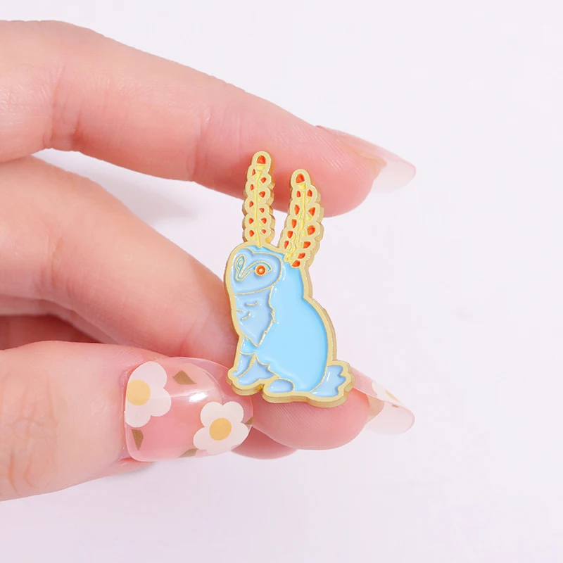 Эмалированная брошь с изображением персонажа Зельды в виде животного мультяшный