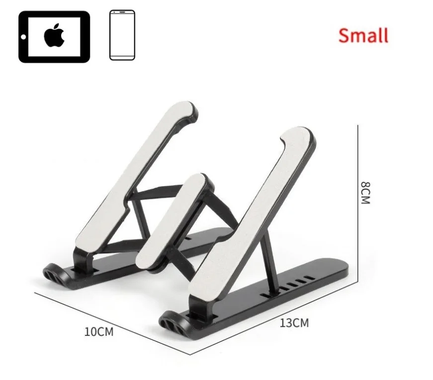 

Phone Tablet Stand Height Adjustable Stand Black
