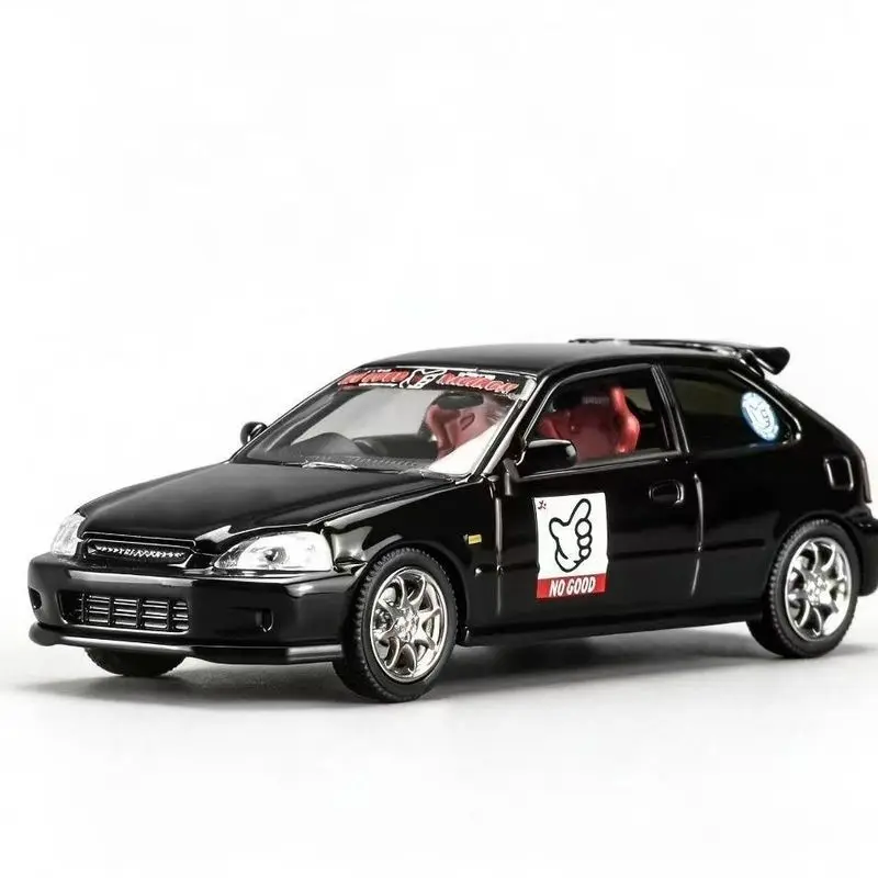 Фото Motorhelix-MH 1/64 Honda Civic Type R (EK9) — коллекционная литая модель автомобиля из сплава, игрушка-подарок для мальчиков. # пеееее №2