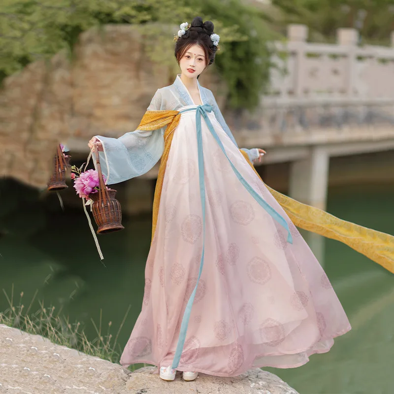 YJ09 оригинальная Женская юбка ханьфу династии Тан длина груди улучшенная Новая