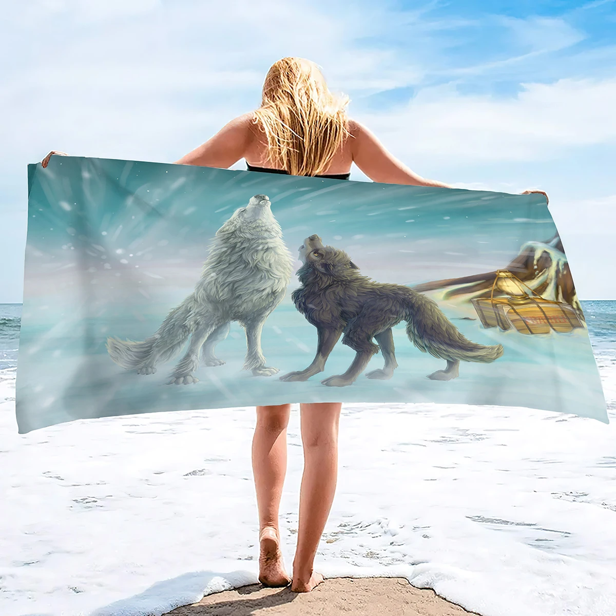 ,microfiber Bath Towel Gifts For Boys Kids,funny Animals Sand Free Quick Dry Travel Towels For Men's Women