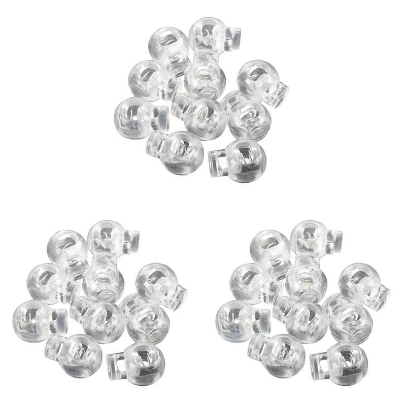 

Plastic Toggle Spring Stop Single Hole String Cord Locks 30 Pcs