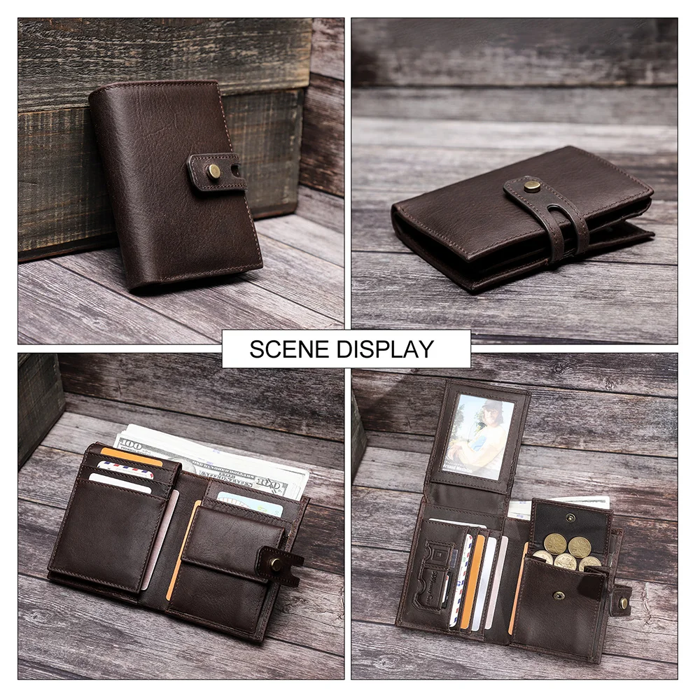 

Men's Leather Wallets Coin Card Holders Short Purse Portmoney Slim Port Money Billeteras Para Hombre Cuero Carteira Masculina