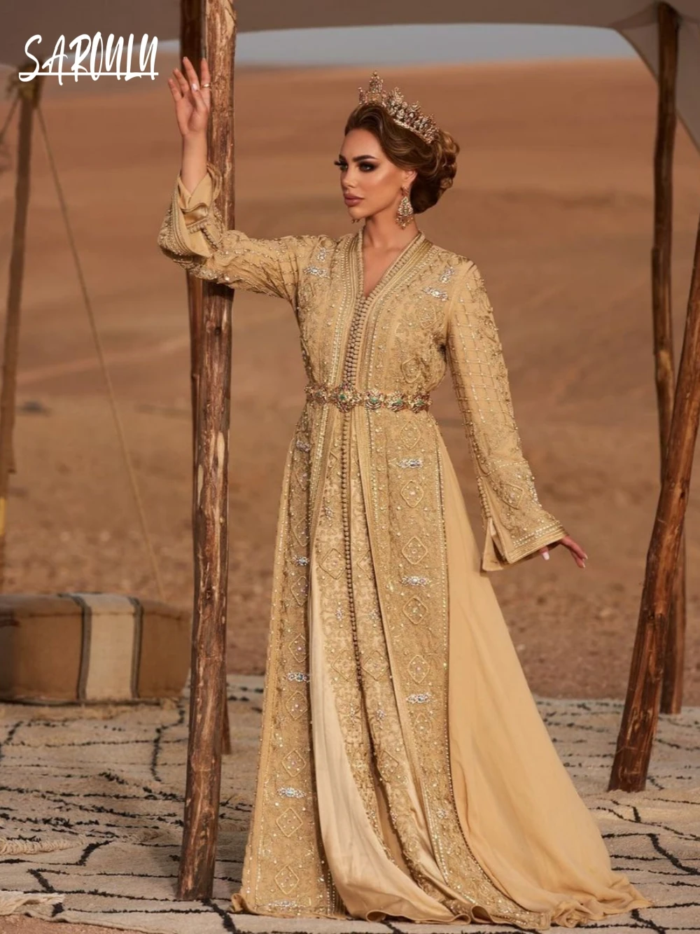 Марокканские вечерние платья трапециевидной формы Takshita 2021 свадебное платье Абая