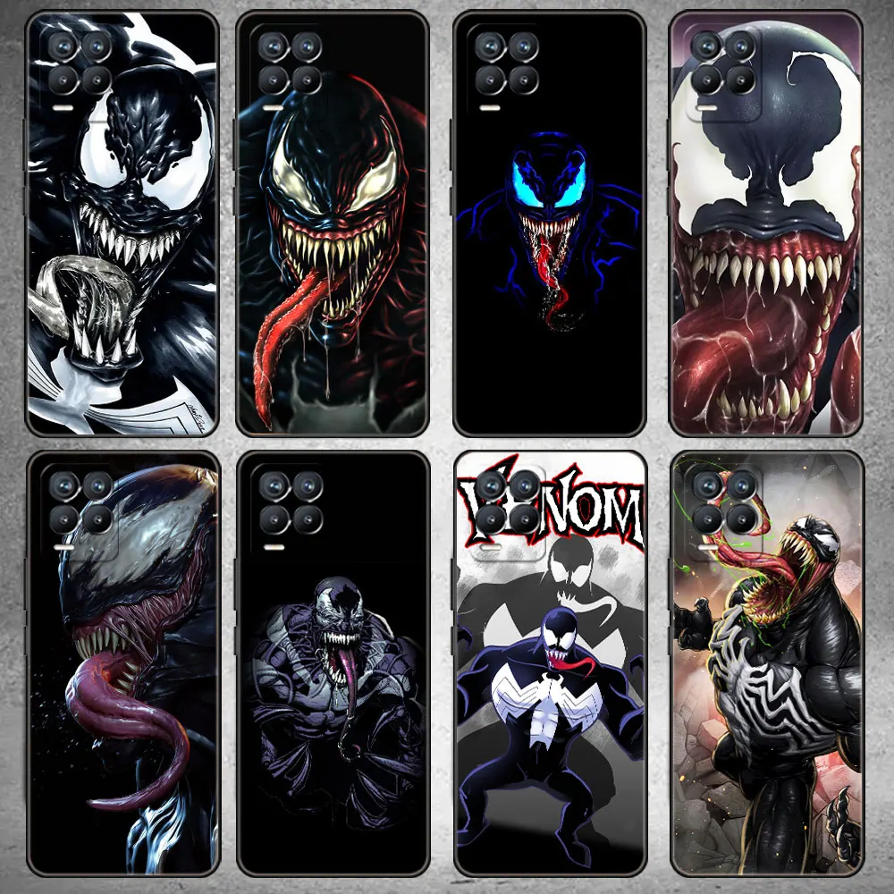 Чехол для телефона с изображением Венома из ТПУ для Oppo Realme 8 C21Y GT Neo 2 Pro 3 8i 7 9 Master C11 6 C12 C35 C21 C3
