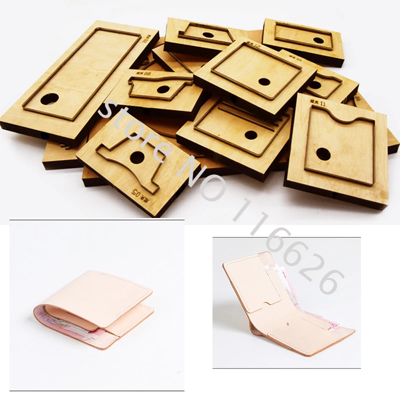 

DIY leather craft simple cardholder folded wallet die cutting knife mold metal hollowed punch tool steel blade 10x10x1cm