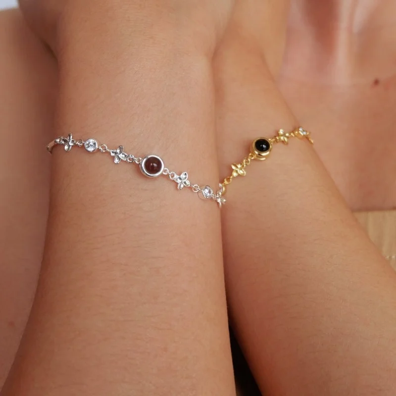 Personalized Projection Photo Bracelet Photo Bracelet Memorial Bracelet Memorial Photo Bracelet Custom Birthday Gift for Her