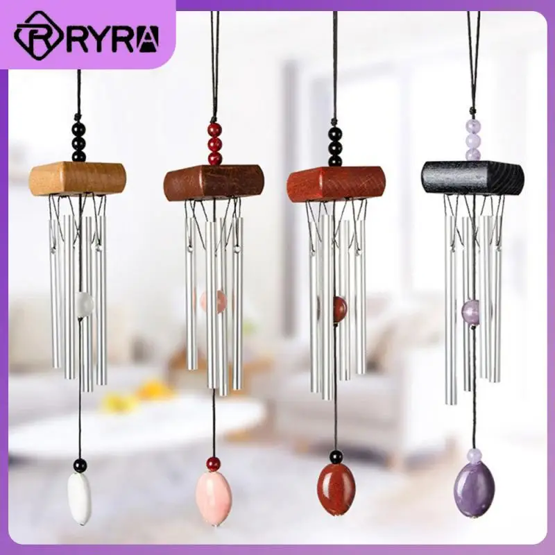 

Indoor And Outdoor Metal Wind Chime Solid Wood Home Decoration Pendant Small Fresh Mini Home Decor Hanging Ornaments Wall Decor