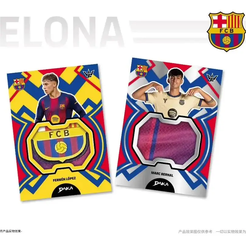 Фото НОВИНКА: Оригинальная коллекционная карточка серии финальных свистков Daka FC Barcelona 2026 года с автографами Ямаля, Месси, Роналду – подарки, футбольная атрибутика №5