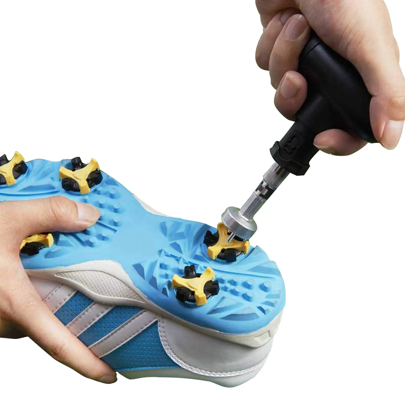 

Golf Spikes Wrench Golf Spikes Wrench Removal Tool Golf Grip Removal Tool With Adjustable Ratchet Switches Replacement Screw