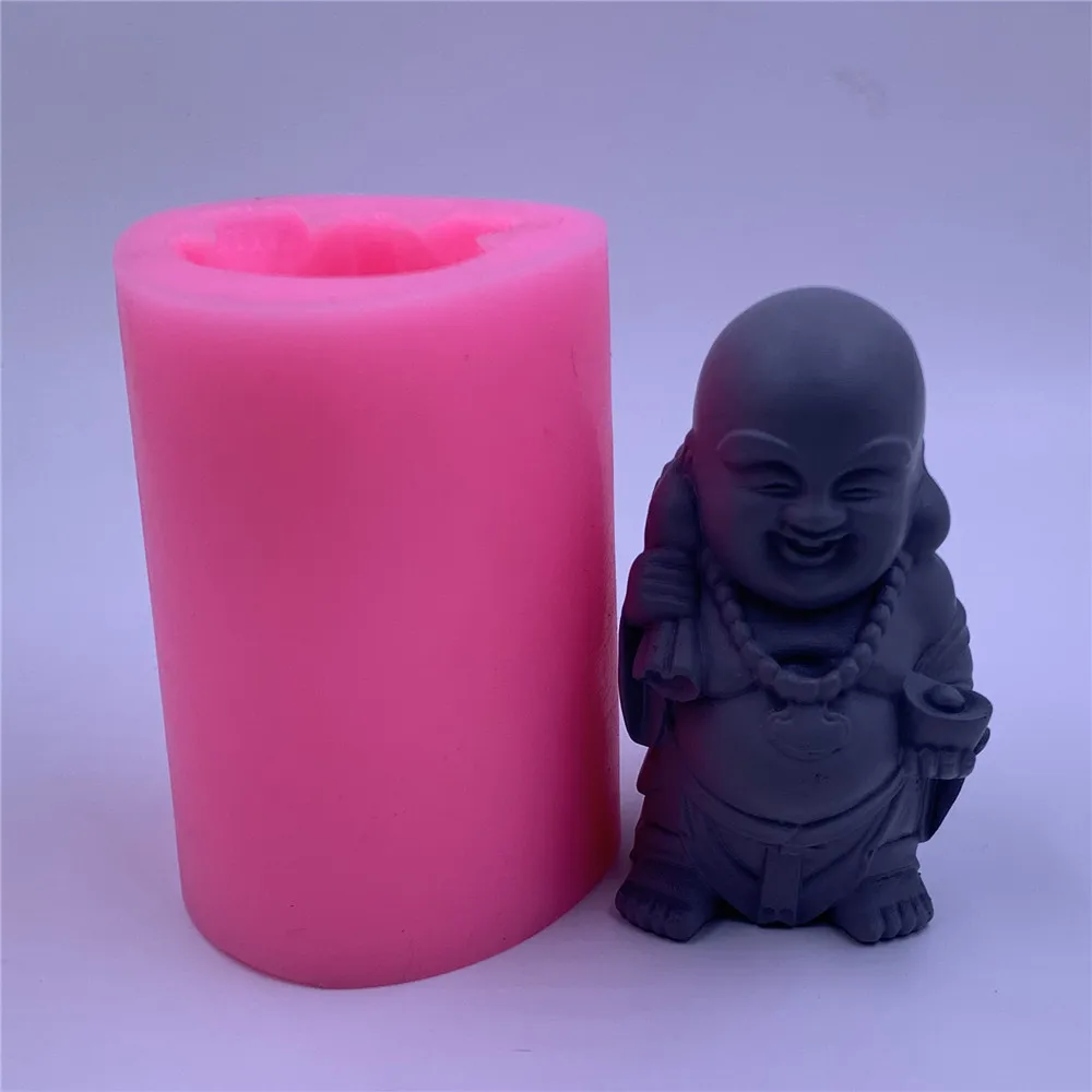 Силиконовая форма для сумки Будды изготовления свечей 3D эпоксидная смола