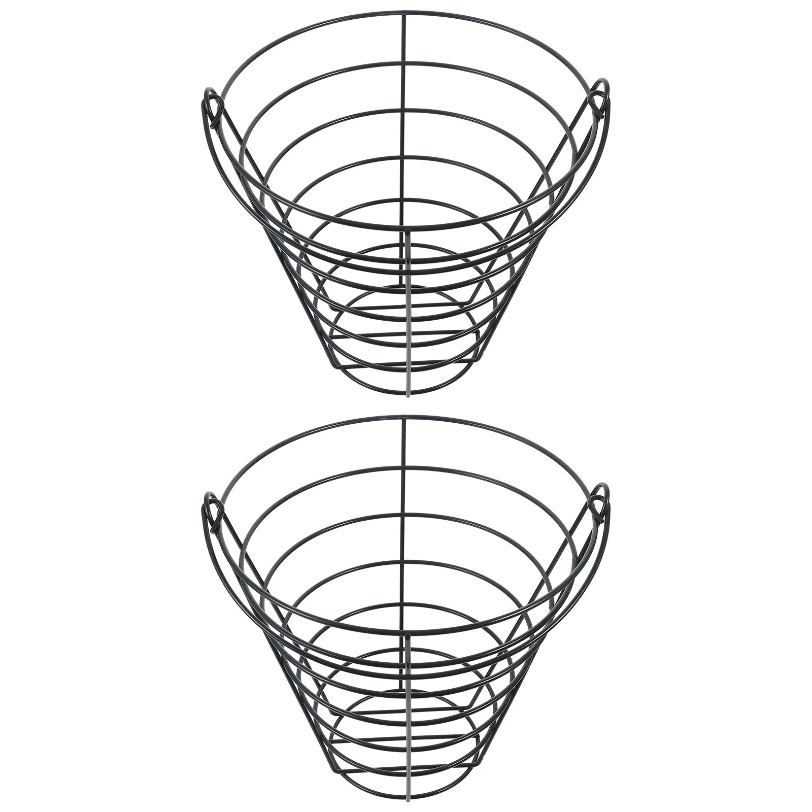 

2 Pcs Storage Rack Ball Basket Container Sports Golfs Bucket Balls Steel Outdoor Metal Golfball Holder