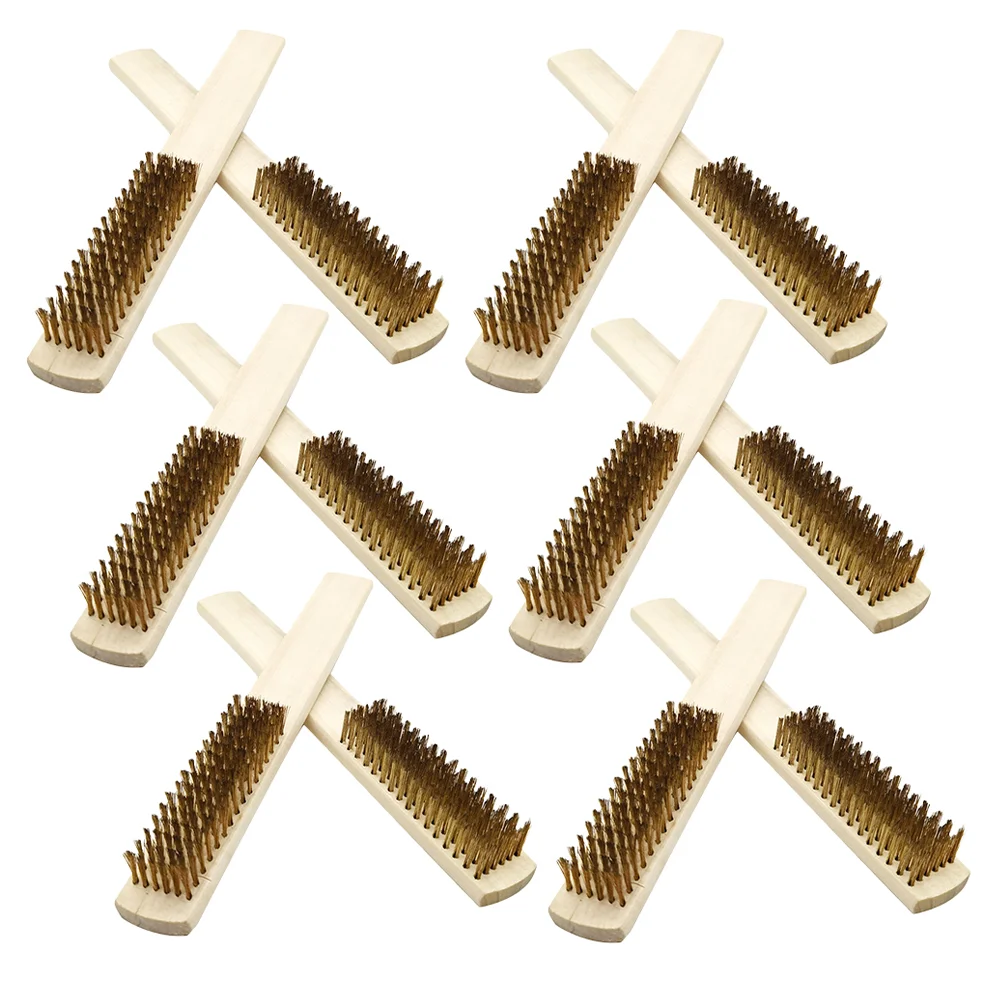 

24Pcs Simple Car Wheel Brush Cleaning Tool Auto Wheel Hub Brush Steel Wire Brush