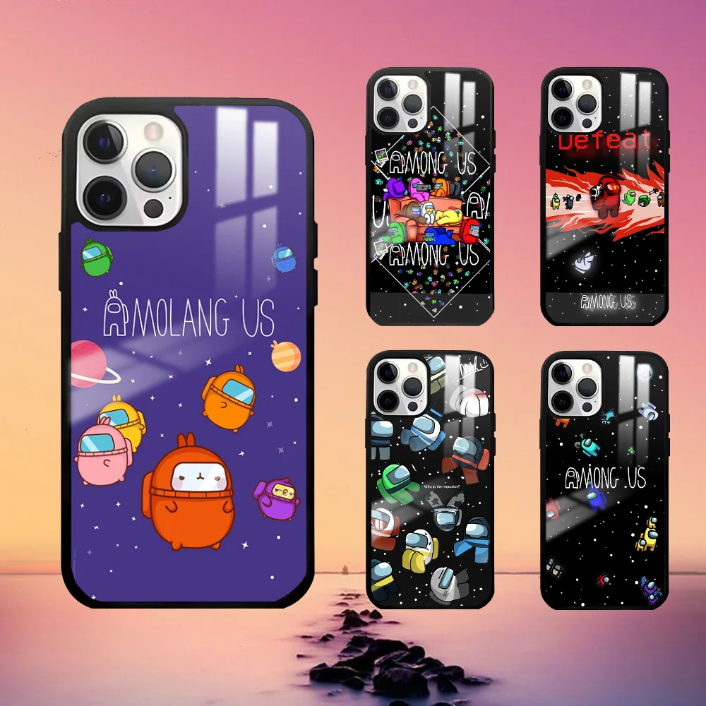 Чехол для телефона A-AMonGes Us-es iPhone 16 15 14 13 12 11 Pro Max Plus мини-модный зеркальный чехол